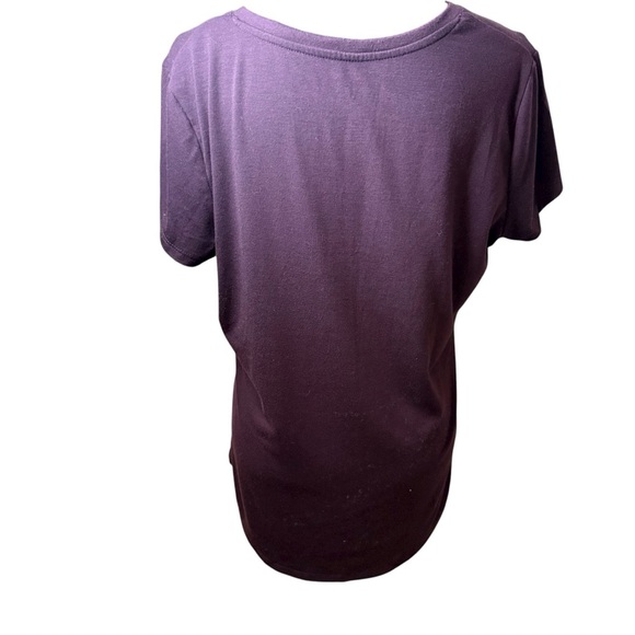 Apt. 9 | “Thankful and Grateful” Eggplant T-Shirt | Sz L - Picture 2 of 4